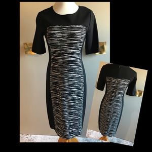 DKNY Color Block Knit Dress